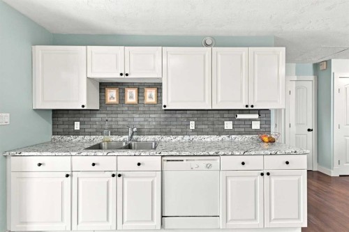 5431 55 Avenue, Lacombe, AB - Indoor Photo Showing Kitchen With Double Sink