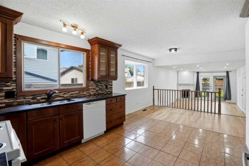 172 Templemont Drive Ne, Calgary, AB - Indoor Photo Showing Kitchen With Double Sink