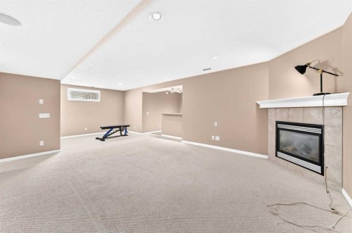 124 West Lakeview Drive, Chestermere, AB - Indoor With Fireplace