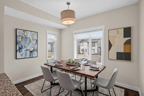 604 Skyview Point Place Ne, Calgary, AB - Indoor Photo Showing Dining Room