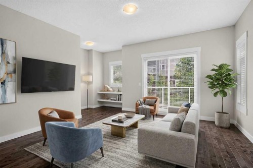 604 Skyview Point Place Ne, Calgary, AB - Indoor Photo Showing Living Room