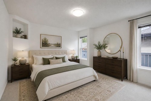 89 Everoak Drive Sw, Calgary, AB - Indoor Photo Showing Bedroom