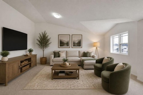 89 Everoak Drive Sw, Calgary, AB - Indoor Photo Showing Living Room