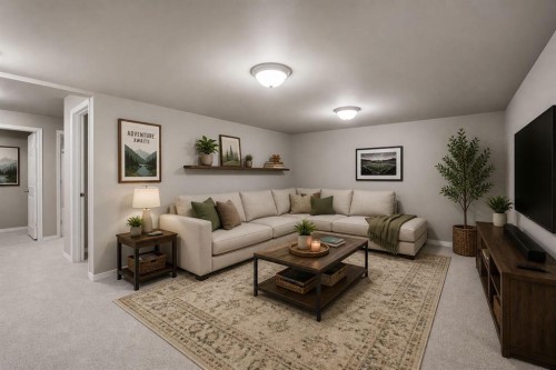 89 Everoak Drive Sw, Calgary, AB - Indoor Photo Showing Living Room