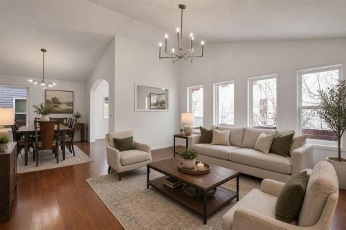 89 Everoak Drive Sw, Calgary, AB - Indoor Photo Showing Living Room
