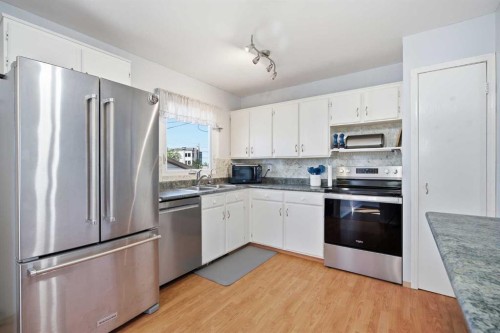 4 Arlington Bay Ne, Calgary, AB - Indoor Photo Showing Kitchen With Stainless Steel Kitchen With Double Sink