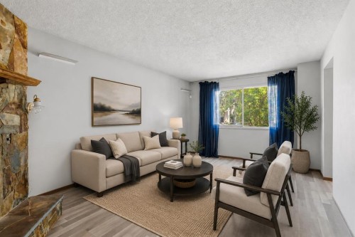 56 Pinecliff Close Ne, Calgary, AB - Indoor Photo Showing Living Room