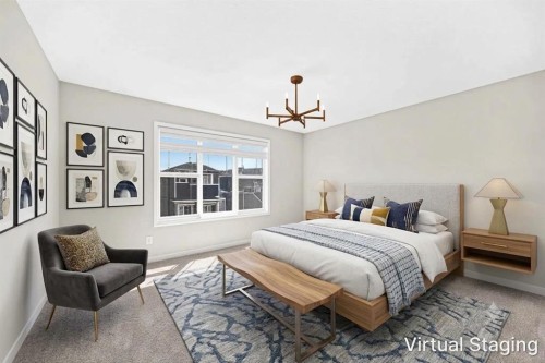 856 Midtown Drive Sw, Airdrie, AB - Indoor Photo Showing Bedroom