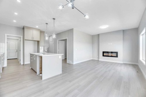 154 Lakewood Crescent, Strathmore, AB - Indoor With Fireplace