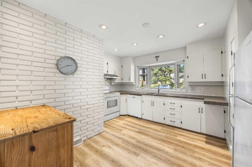 35 Collingwood Place Nw, Calgary, AB - Indoor Photo Showing Kitchen With Double Sink