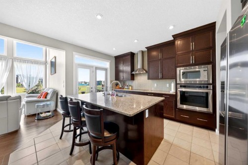 86 Nolanshire Crescent Nw, Calgary, AB - Indoor Photo Showing Kitchen With Stainless Steel Kitchen With Upgraded Kitchen