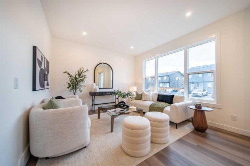168 Creekstone Circle Sw, Calgary, AB - Indoor Photo Showing Living Room