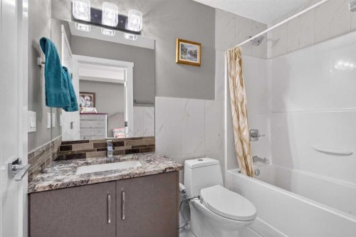 120 Castlegrove Road Ne, Calgary, AB - Indoor Photo Showing Bathroom
