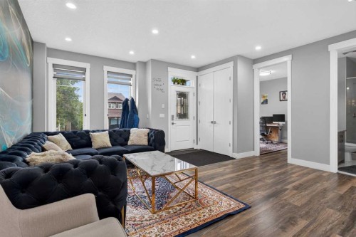120 Castlegrove Road Ne, Calgary, AB - Indoor Photo Showing Living Room