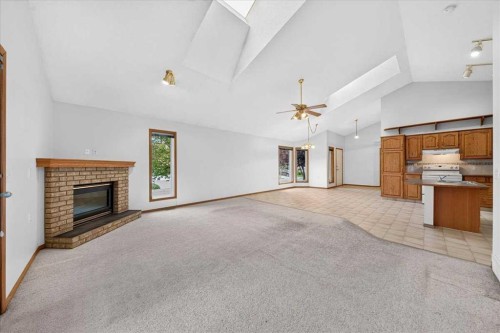 1 Harvest Park Place Ne, Calgary, AB - Indoor With Fireplace