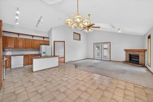 1 Harvest Park Place Ne, Calgary, AB - Indoor With Fireplace