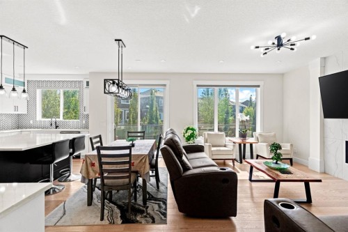 129 Marina Key, Chestermere, AB - Indoor With Fireplace