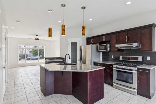 12 Autumn Court Se, Calgary, AB - Indoor Photo Showing Kitchen With Upgraded Kitchen