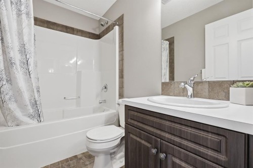 4008 New Brighton Grove Se, Calgary, AB - Indoor Photo Showing Bathroom