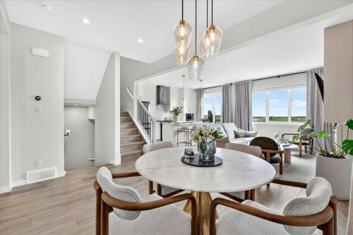 90 Savoy Landing Se, Calgary, AB - Indoor Photo Showing Dining Room