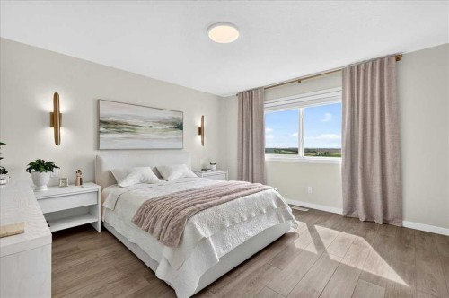 90 Savoy Landing Se, Calgary, AB - Indoor Photo Showing Bedroom