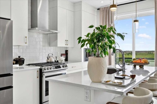 90 Savoy Landing Se, Calgary, AB - Indoor Photo Showing Kitchen With Upgraded Kitchen