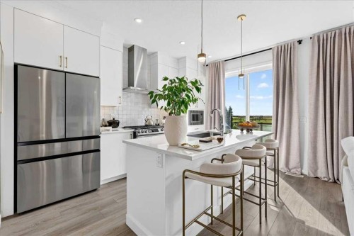 90 Savoy Landing Se, Calgary, AB - Indoor Photo Showing Kitchen With Upgraded Kitchen