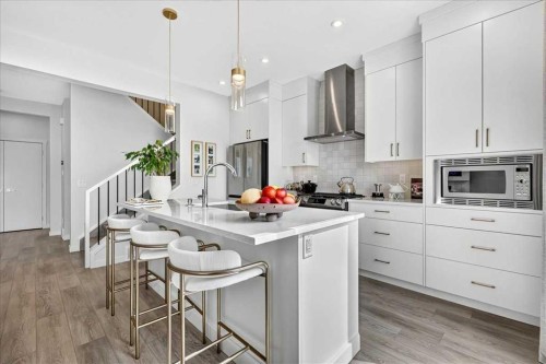 90 Savoy Landing Se, Calgary, AB - Indoor Photo Showing Kitchen With Upgraded Kitchen