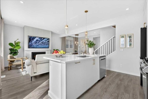 90 Savoy Landing Se, Calgary, AB - Indoor Photo Showing Kitchen With Upgraded Kitchen