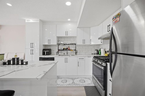 54 Saddlecreek Crescent Ne, Calgary, AB - Indoor Photo Showing Kitchen With Stainless Steel Kitchen With Upgraded Kitchen