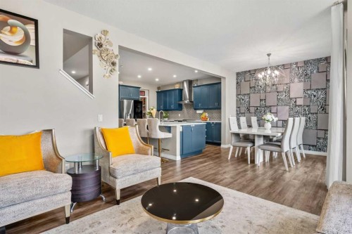 34 Seton Road Se, Calgary, AB - Indoor Photo Showing Living Room