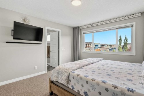 34 Seton Road Se, Calgary, AB - Indoor Photo Showing Bedroom