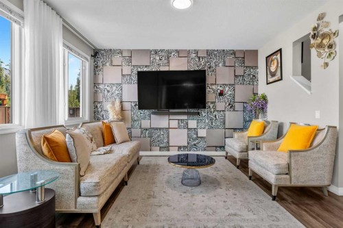 34 Seton Road Se, Calgary, AB - Indoor Photo Showing Living Room