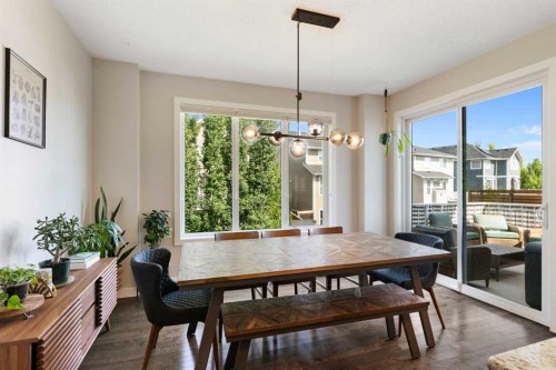 434 River Heights Drive, Cochrane, AB - Indoor Photo Showing Dining Room