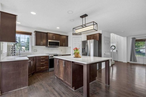 813 Prestwick Circle Se, Calgary, AB - Indoor Photo Showing Kitchen With Upgraded Kitchen