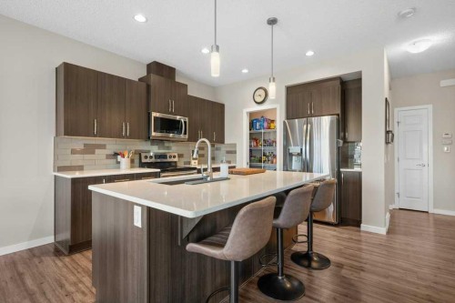 230 Auburn Crest Way Se, Calgary, AB - Indoor Photo Showing Kitchen With Upgraded Kitchen