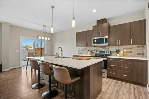 230 Auburn Crest Way Se, Calgary, AB - Indoor Photo Showing Kitchen With Upgraded Kitchen
