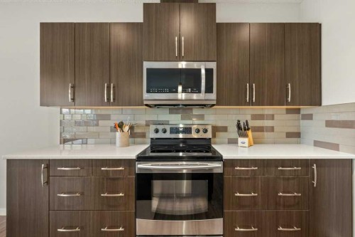 230 Auburn Crest Way Se, Calgary, AB - Indoor Photo Showing Kitchen With Upgraded Kitchen