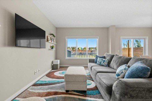 230 Auburn Crest Way Se, Calgary, AB - Indoor Photo Showing Living Room