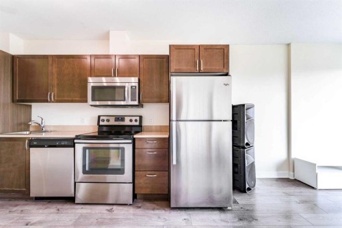 511-30 Brentwood Common Nw, Calgary, AB - Indoor Photo Showing Kitchen With Stainless Steel Kitchen