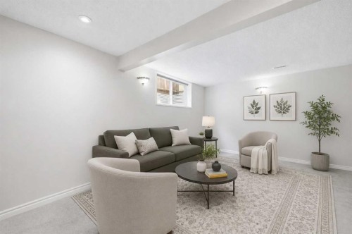 224 Erin Dale Place Se, Calgary, AB - Indoor Photo Showing Living Room