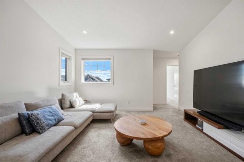 52 Cranbrook Cape Se, Calgary, AB - Indoor Photo Showing Living Room