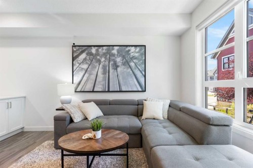 1307-100 Walgrove Court Se, Calgary, AB - Indoor Photo Showing Living Room