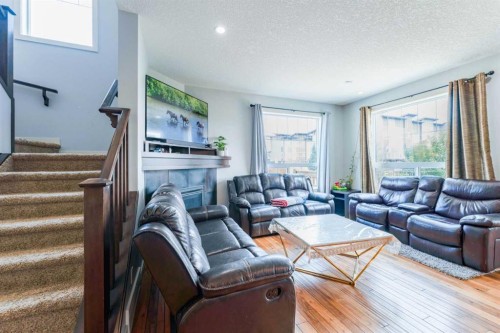 126 Skyview Ranch Street Ne, Calgary, AB - Indoor Photo Showing Living Room