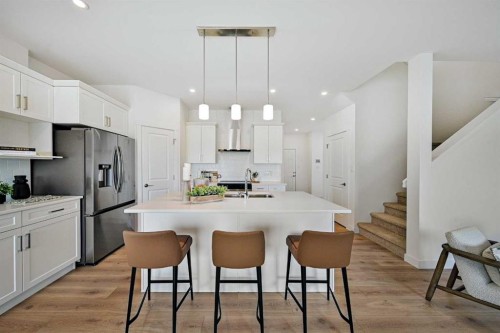 541 Ranch Green, Strathmore, AB - Indoor Photo Showing Kitchen With Upgraded Kitchen