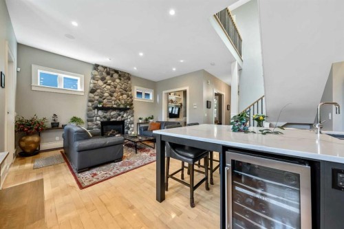 2333 Westmount Road Nw, Calgary, AB - Indoor With Fireplace