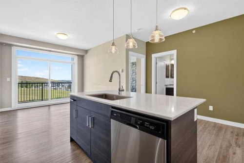 418-10 Walgrove Walk Se, Calgary, AB - Indoor Photo Showing Kitchen With Upgraded Kitchen