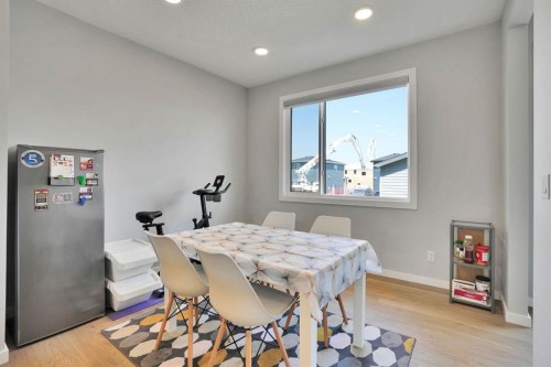 152 Belmont Way Sw, Calgary, AB - Indoor Photo Showing Dining Room