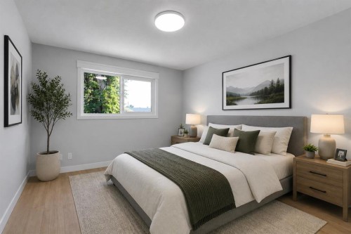 244 Huntridge Road Ne, Calgary, AB - Indoor Photo Showing Bedroom