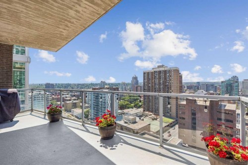 1702-530 12 Avenue Sw, Calgary, AB - Outdoor With Balcony With View